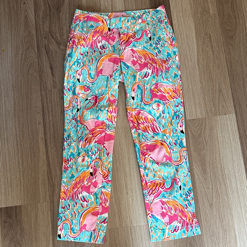 Lilly Pulitzer Vibrant Flamingo Pants